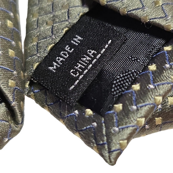 Perry Ellis Portfolio Green Mens Tie - Picture 4 of 4